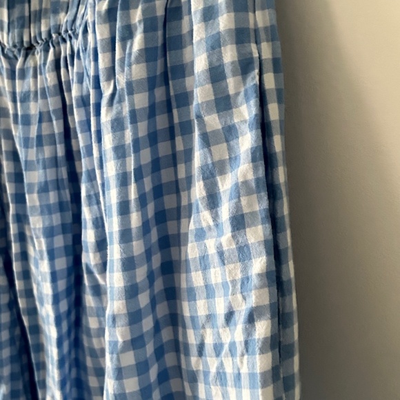 Lulus Delphine Blue & White Gingham Wide Leg Pants - Picture 14 of 16